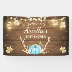 Pumpkin Baby Shower Backdrop Banner Fall Autumn