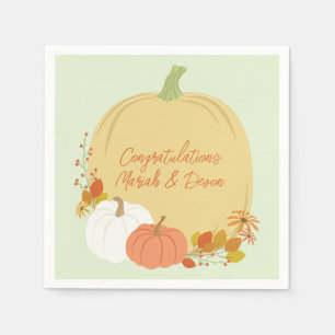 Pumpkin Baby Shower Fall Napkin