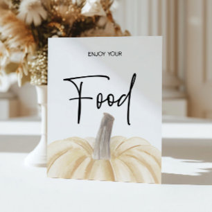 Pumpkin Baby Shower Food Sign