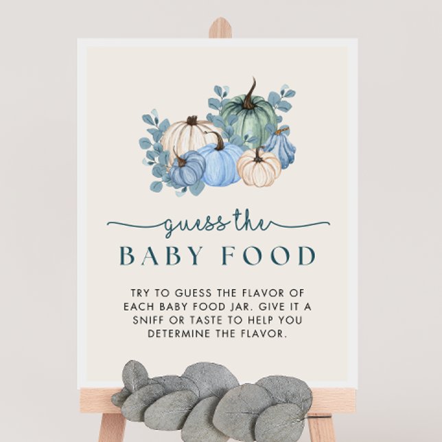 Pumpkin Baby Shower Guess the Baby Food Game Sign (Creator Uploaded)