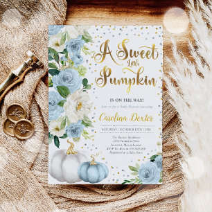 Pumpkin Baby Shower Invitation Boy Fall Shower