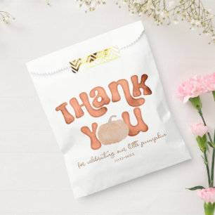 Pumpkin Baby Shower Thank You Bag