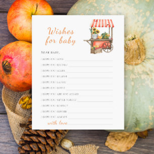 Pumpkin baby shower Wishes for baby