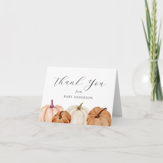 Pumpkin Baby Thank You (Front)