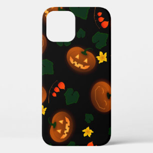 Pumpkin background halloween dark iPhone 12 case