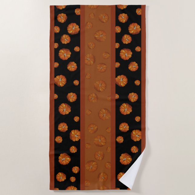 Pumpkin Beach Towel (Front)