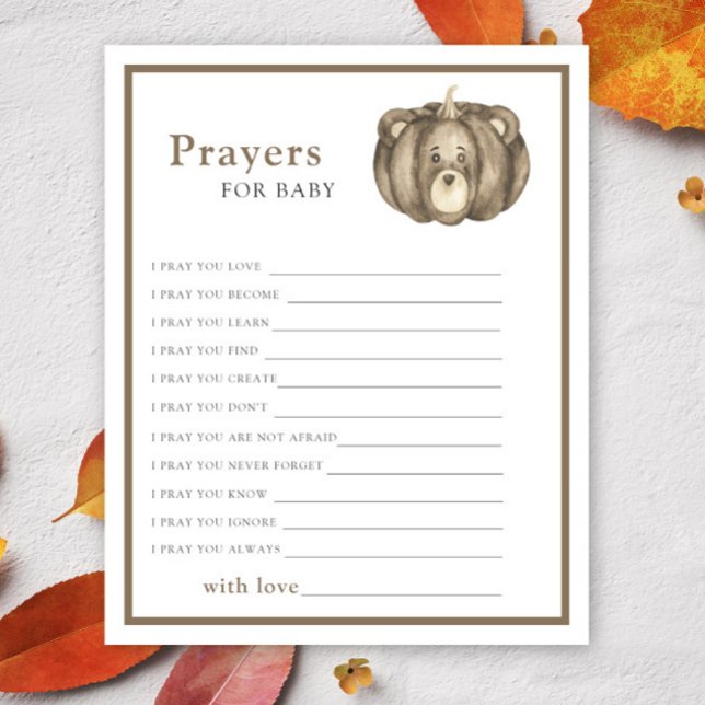 Pumpkin BEAR - Party game | prayers for baby (Creator Uploaded)