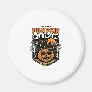 Pumpkin Beer Tasting Vintage Halloween Event Shirt Magnet