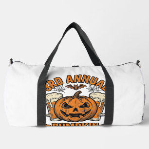 Pumpkin Beer Tasting Vintage Halloween Shirt Desig Duffle Bag