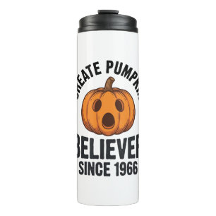 Pumpkin Believer Since 1966 Vintage Halloween Desi Thermal Tumbler