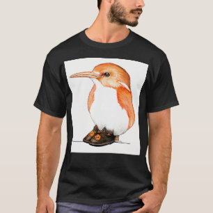 Pumpkin Bird In Jack-O-Lantern Shoes T-Shirt