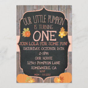 PUMPKIN BIRTHDAY INVITATION