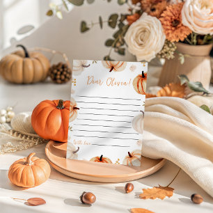 Pumpkin Birthday Time Capsule Card