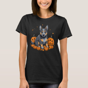 Pumpkin Blue Heeler costume Australian Cattle Dog  T-Shirt