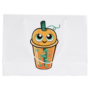 Pumpkin Boba Jellyfish Large Gift Bag