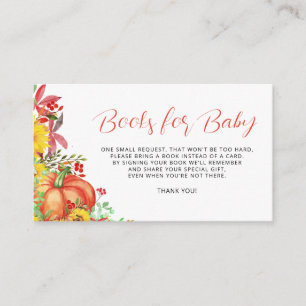 Pumpkin Books for Baby Enclosure Card