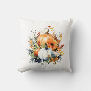 Pumpkin Bouquet Cute Farmhouse Autumn Decor Cushion