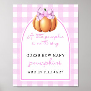 Pumpkin bow - How many pumpkins are in the jar Poster