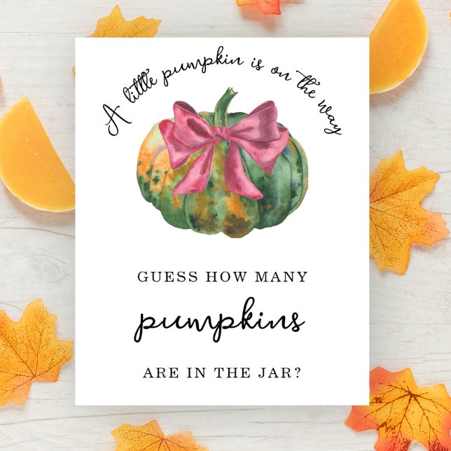 Pumpkin bow - How many pumpkins are in the jar Poster (Creator Uploaded)