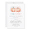 Pumpkin Bow Pink Blue Gender Reveal Invitation