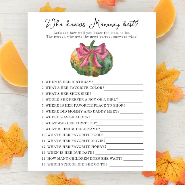 Pumpkin bow - Who knows mommy best (Creator Uploaded)