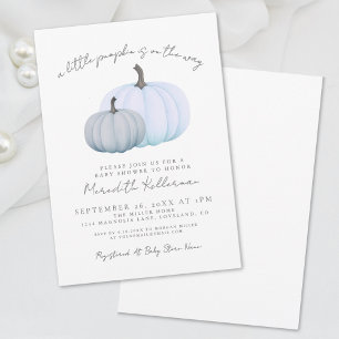 Pumpkin Boy Baby Shower Invitation