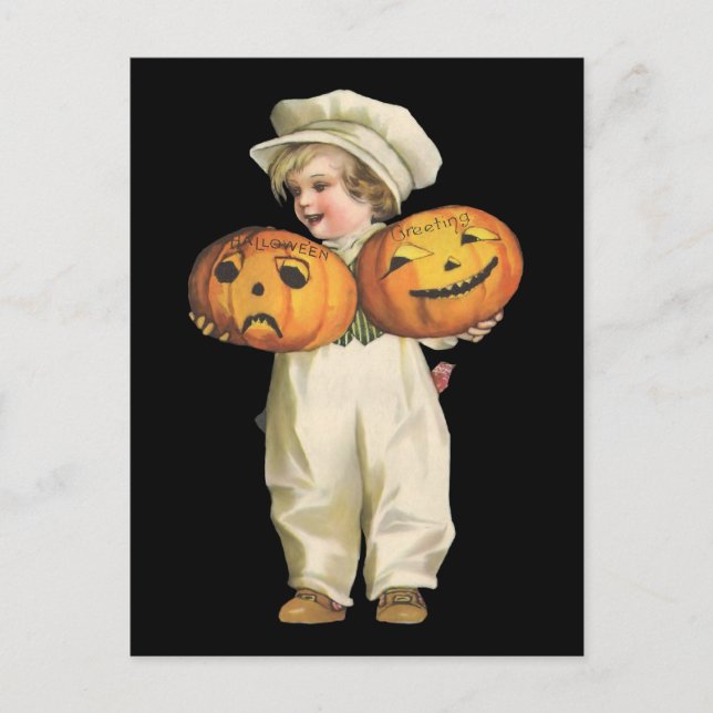 Pumpkin Boy Postcard (Front)