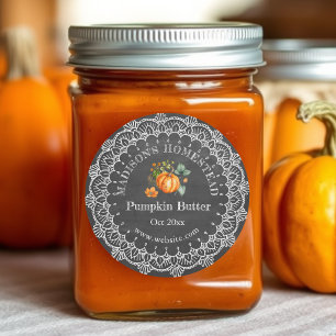 Pumpkin Butter   Country Rustic Classic Round Sticker