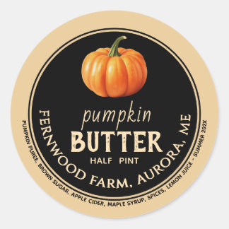 Pumpkin Butter Label Pumpkin Spice Jam Fall 