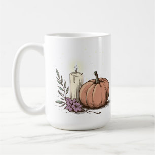 Pumpkin Candle with Soft Glow Coffee Mug