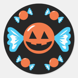 Pumpkin Candy Classic Round Sticker