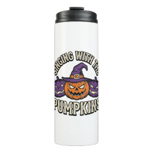 Pumpkin Carols Shirt Vintage Halloween Choir Pumpk Thermal Tumbler