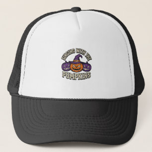 Pumpkin Carols Shirt Vintage Halloween Choir Pumpk Trucker Hat