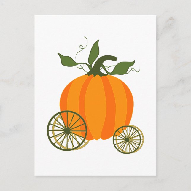 Pumpkin Carriage Postcard (Front)