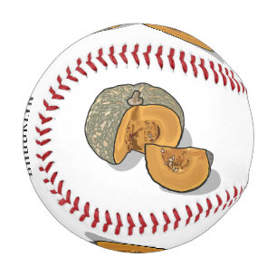 Pumpkin cartoon illustration baseball