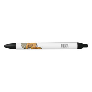 Pumpkin cartoon illustration  black ink pen