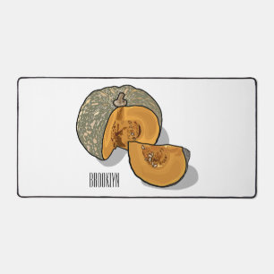 Pumpkin cartoon illustration  desk mat