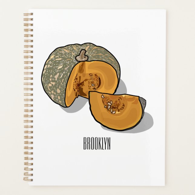 Pumpkin cartoon illustration  planner (Front)