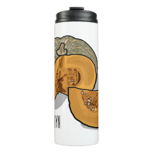 Pumpkin cartoon illustration thermal tumbler