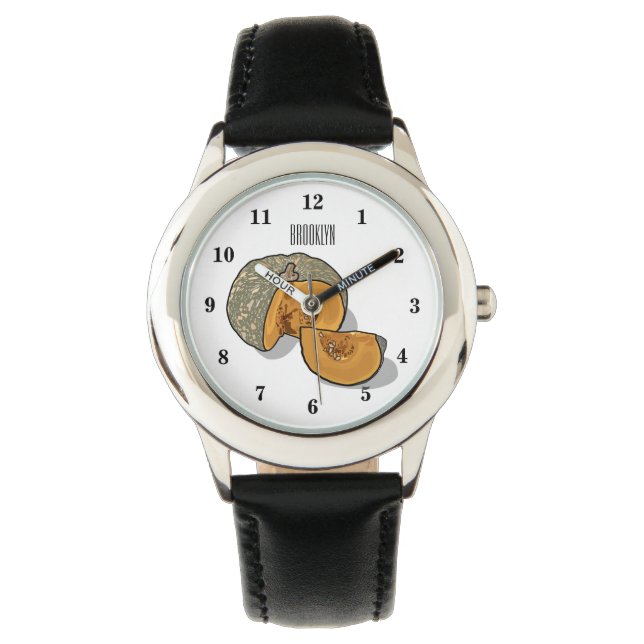 Pumpkin cartoon illustration watch (Front)
