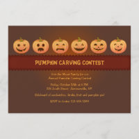 Pumpkin Carving Contest Invitation