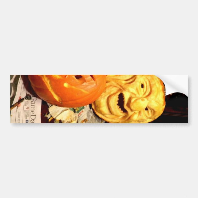 Pumpkin Carving I Bumper Sticker (Front)