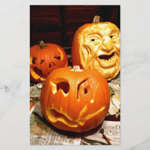 Pumpkin Carving I Stationery