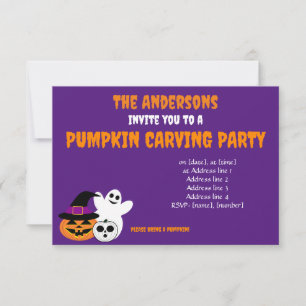 Pumpkin Carving Party Invitation