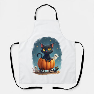 Pumpkin Cat Express Apron