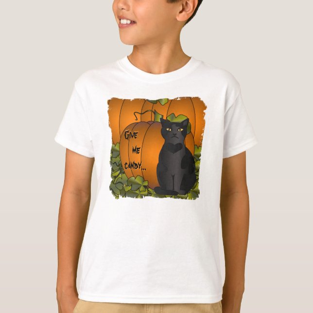 Pumpkin Cat T-Shirt (Front)