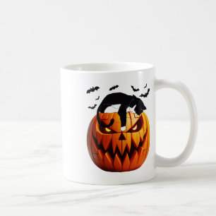 Pumpkin Cat Tuxedo Halloween Bring Excitement For Coffee Mug