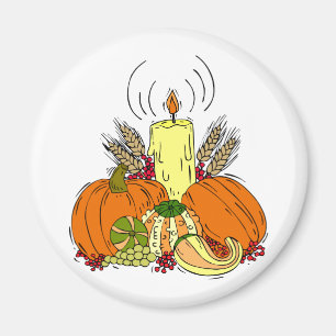 Pumpkin Centerpiece Magnet