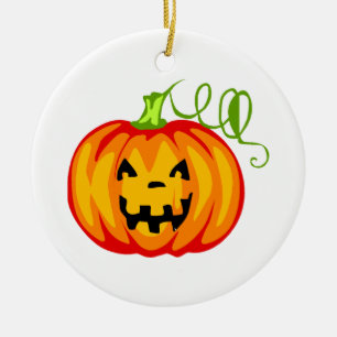 Pumpkin Ceramic Ornament