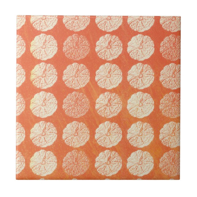 Pumpkin Ceramic Tile (Front)